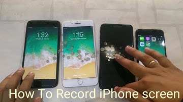 How to record iPhone screen ios 11, without install any app | iPhone models  Screen recording
