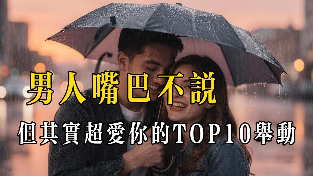 男人嘴巴不說，但其實超愛你的10個隱藏舉動