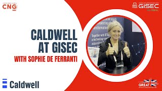 Caldwell at GISEC with Sophie De Ferranti