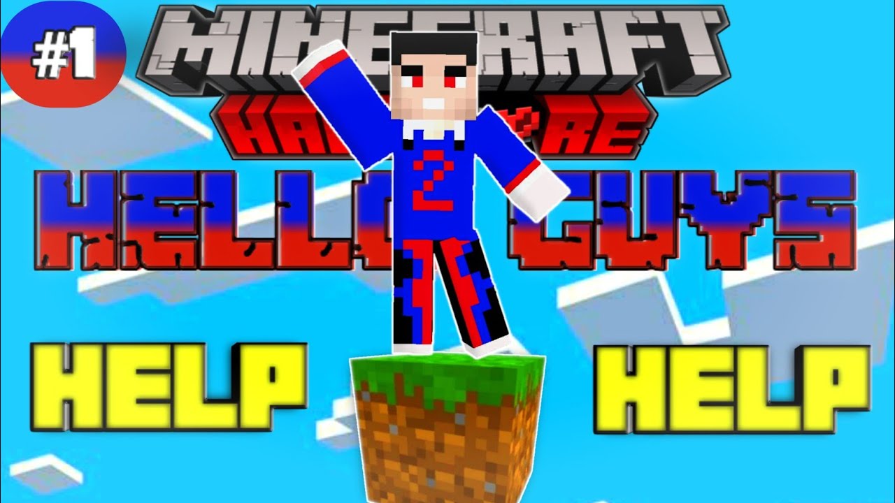 FIRST DAY IN MINECRAFT ONEBLOCK HARDCORE SERIES EPISODE #1 🤩 - YouTube
