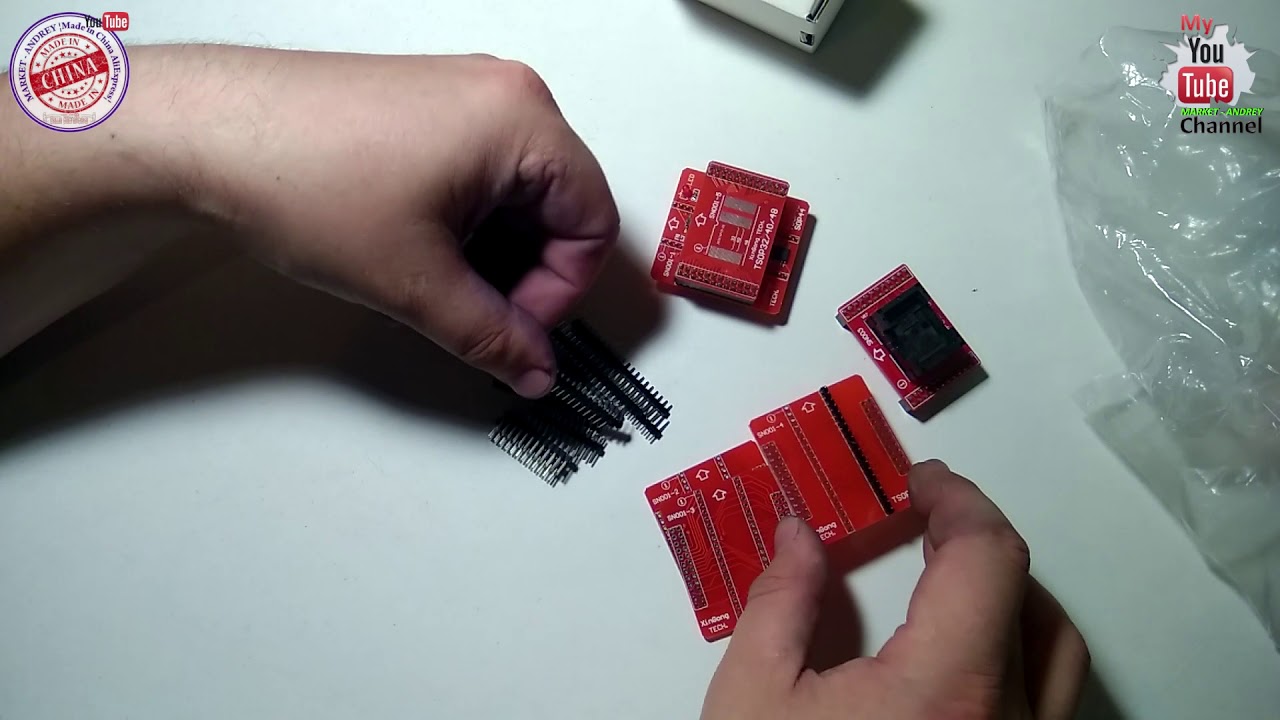 АДАПТЕР для TL866A TSOP32 ️ TSOP40 ️ TSOP48 ZIF v3 (переходная плата ...