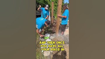 How to Set Fence Posts with Concrete Kwik Mix