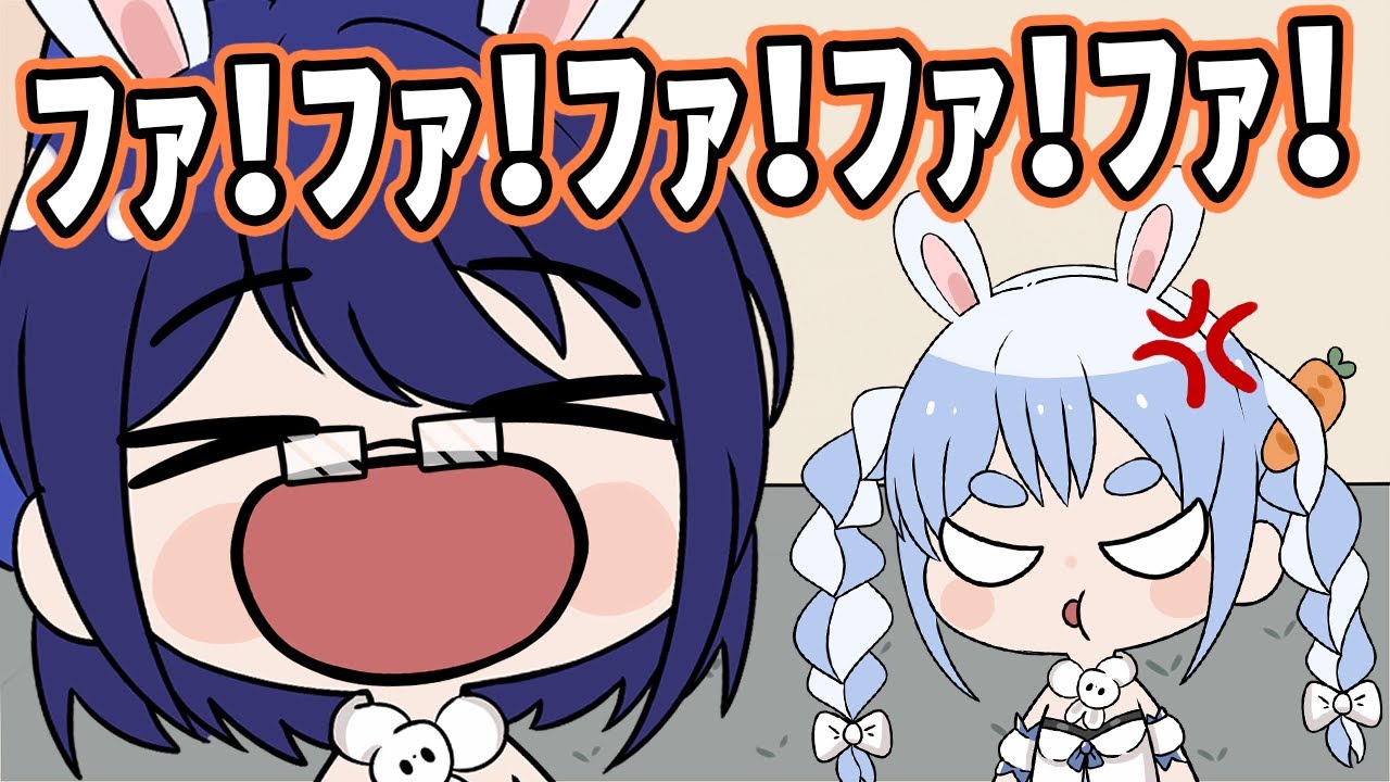 【手描き】似てなさすぎるぺこちゃんのマネをするえーちゃんにツッコむぺこちゃん【ホロライブ ももじゃー】