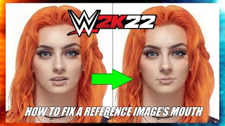 WWE 2K22 CAW Tutorial - Closing a Reference Image's Mouth (Adobe Photoshop) screenshot 1