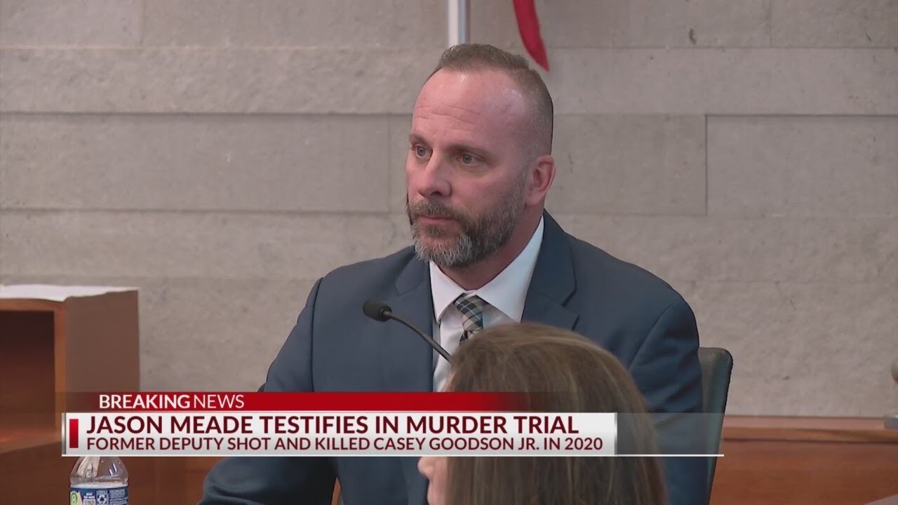 Jason Meade testifies in his defense after fatally shooting Casey