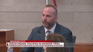 Jason Meade testifies in his defense after fatally shooting Casey Goodson Jr.