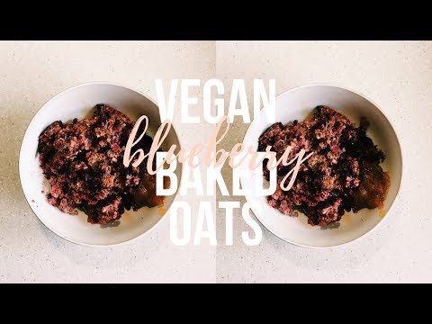 VEGAN BLUEBERRY BAKED OATMEAL RECIPE | Easy, Healthy & Delicious!