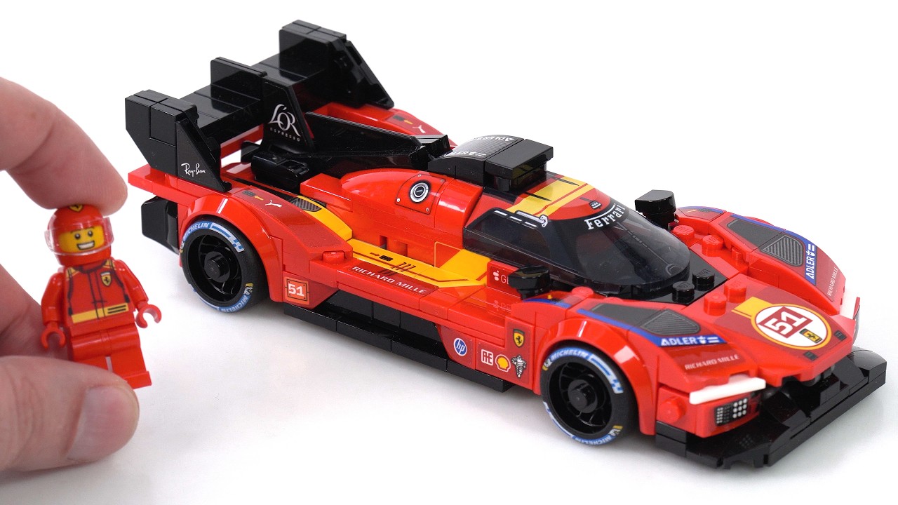 LEGO Speed Champions Ferrari 499P review + bonus! #NotSponsored 77261