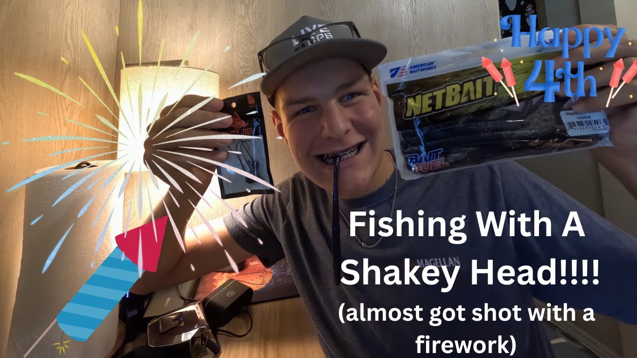 Fishing With a Shaky Head (almost got shot with a firework)!!!!