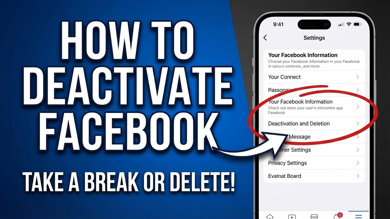 How to Deactivate Facebook Account (2026 Step-by-Step Guide) - YouTube