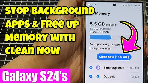 🚀 Galaxy S24/S24+/Ultra Speed Boost: Stop Background Apps & Free Up Memory with Clean Now