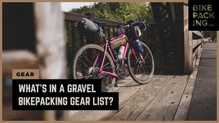 What's in a Gravel Bikepacking Gear List?