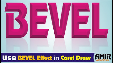 How to Emboss in CorelDRAW | Bevel Effect in Coreldraw | Emboss Coreldraw Tutorial | Amir Academy