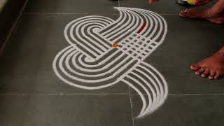 Easy morning kolam designs| Simple muggulu designs| easy rangoli designs| Beginners kolam| padikolam