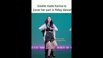 Giselle made Karina to move at her pace during Relay dance #aespa #illusion #aespakarina