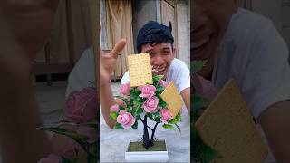 berbagi kue krispi dengan kucing #shorts