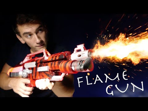 How To Make a FLAME GUN! - Simple NERF GUN Flamethrower?!?!