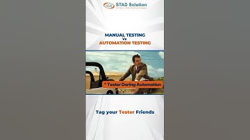 Manual Testing Vs Automation Testing 😆😅 | Software Testing | STAD Solution