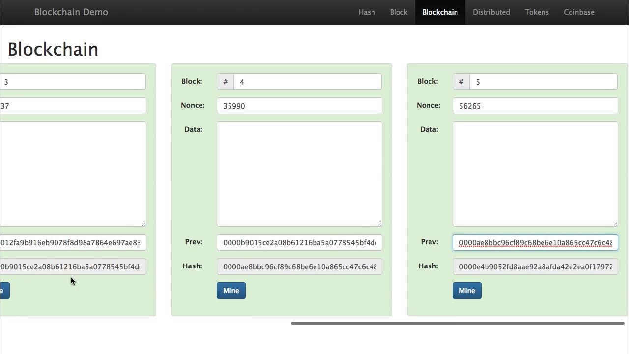 Blockchain 101 - A Visual Demo