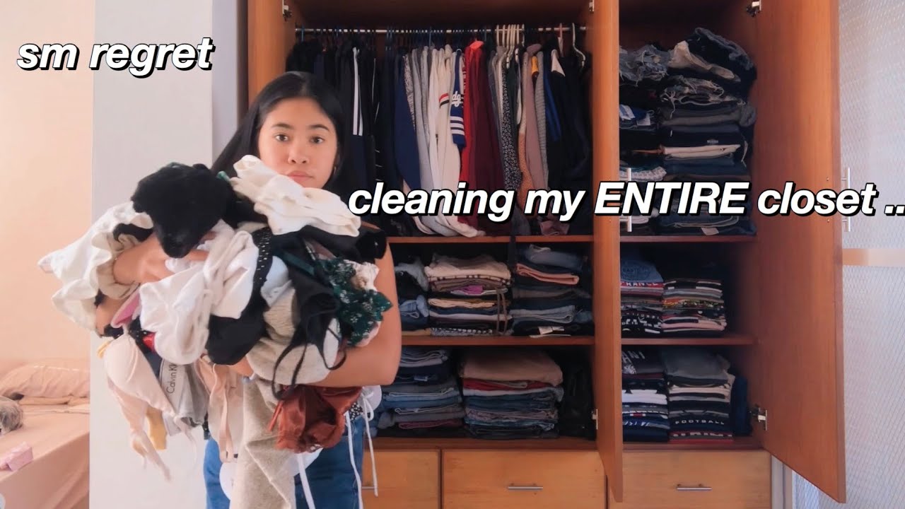 DECLUTTERING my ENTIRE closet (this took hours)