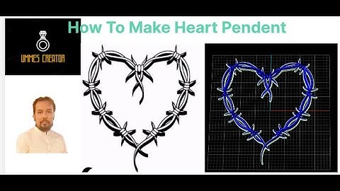 How To Design Pendant With Gemvision Matrix 9|| Heart Shape.. 3d model
