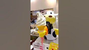 Cow-Shaped Robotic Ice Cream Dispenser 🍦🐮 #icecream #robot #shortsfeed