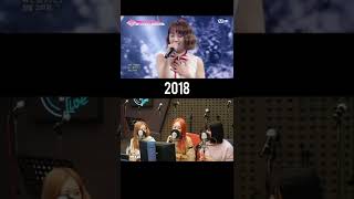 Haeyoon sings Meri Kuri then and now #cherrybullet #PRODUCE48 #haeyoon #해윤