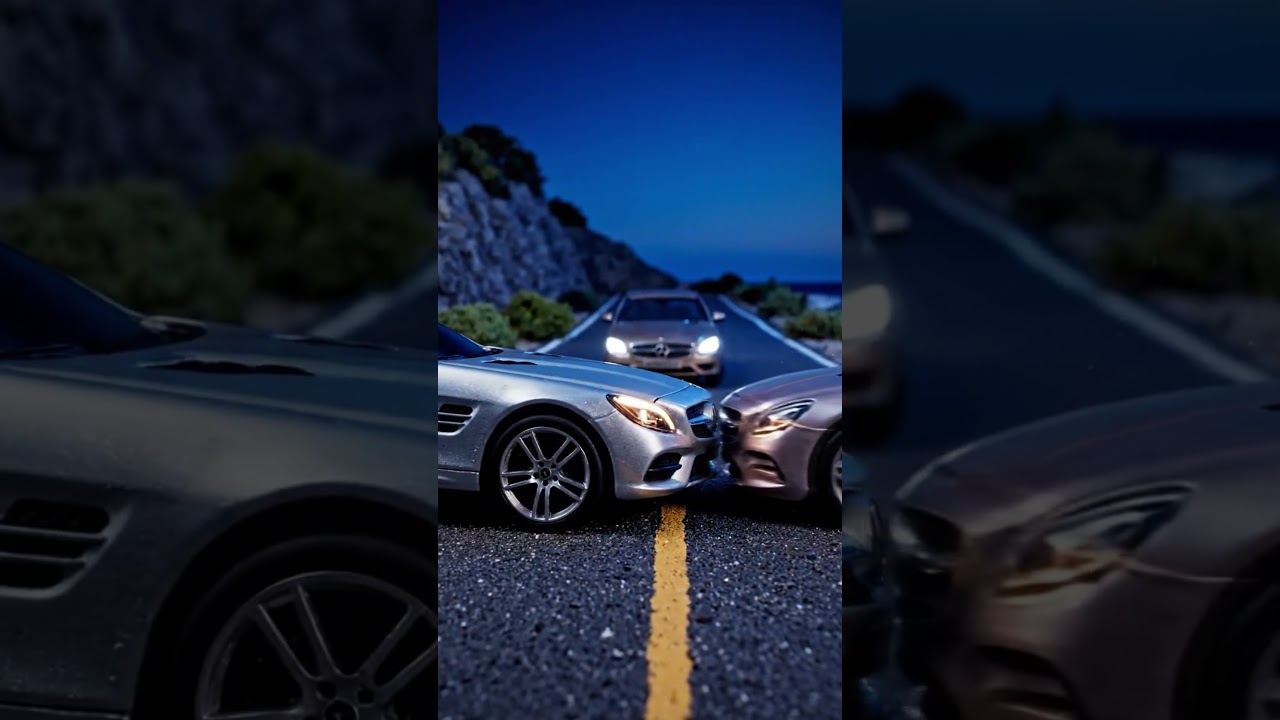 Epic Toy Car Crash: Mercedes Head-on Collision! 💥🚗