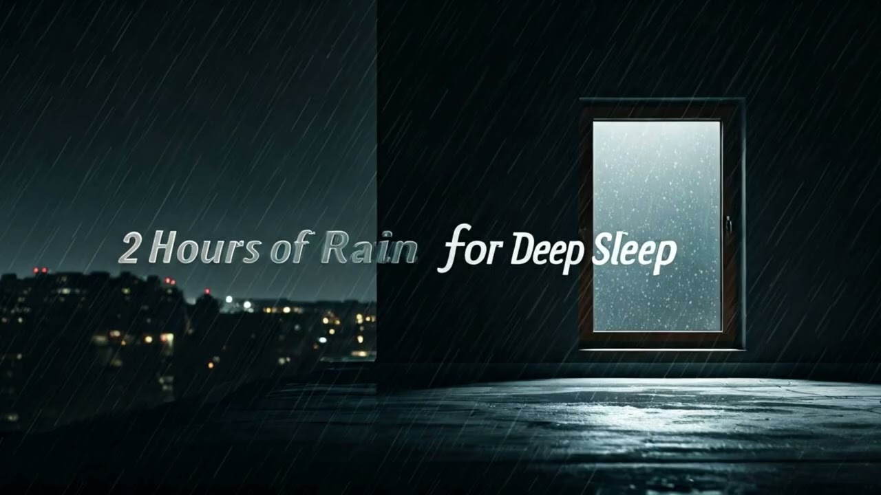 Midnight Rain & Piano – Relaxing Music for Sleep (2 Hour Loop)