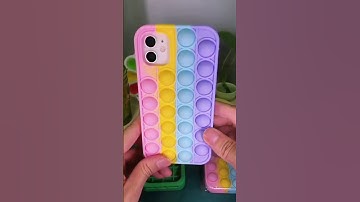 DIY POP IT ASMR Fidget Toys TikTok Compilation Satisfying | DIY popit phone case #shorts 007