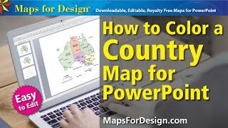 How to Color a World Country Map for Making a Sales Presentation Map, Australia