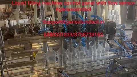 liquid filling machines with flow sensor   Automation  Genesis Ind  Sol
