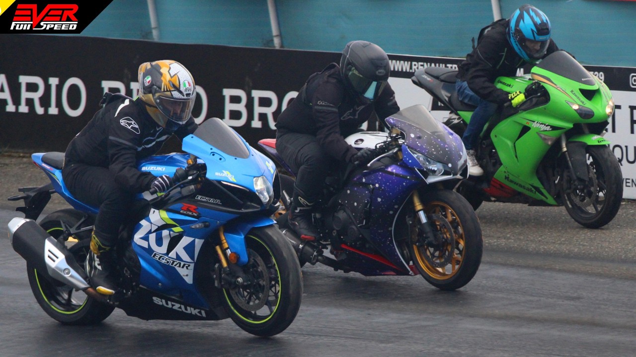 Suzuki GSX-R1000 🆚️ Honda CBR1000RR 🆚️ Ninja ZX10R 🆚️ Honda CB1000R | DRAG RACES Copa Verano 2024
