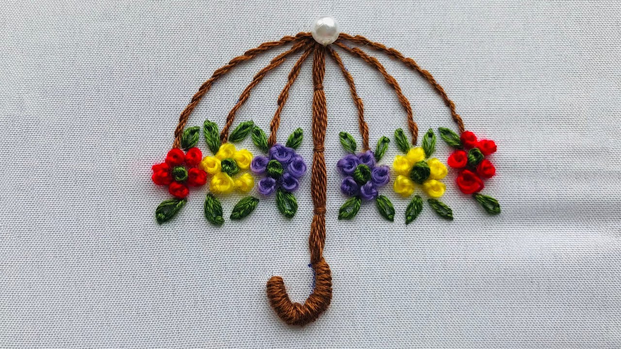 Hand Embroidery Umbrella Embroidery Embroidery For Babay Clothes