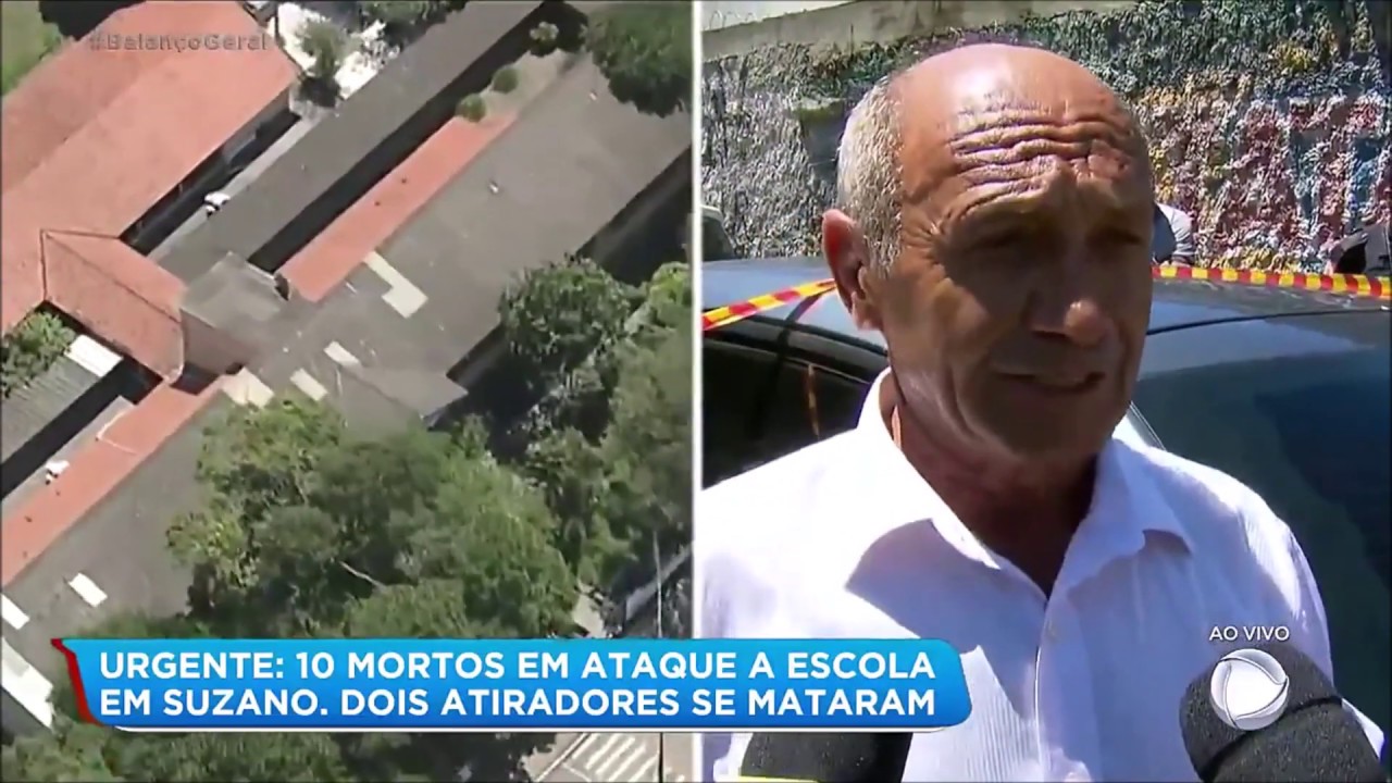 Vídeo mostra momento em que atiradores chegaram na escola de Suzano (SP)