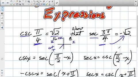 Equivalent Trig Expressions Grade 12 Advanced Functions lesson 4 3 10 29 13