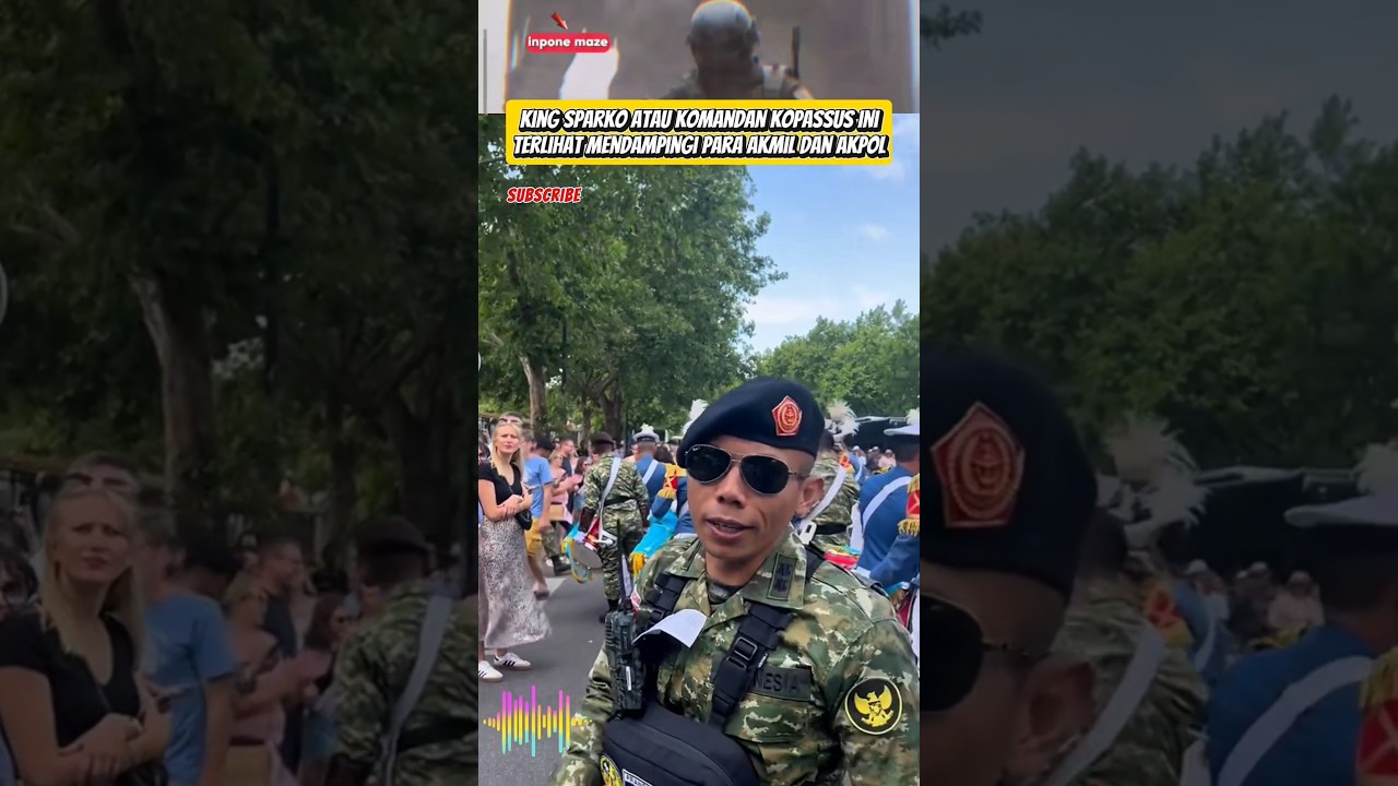 King Sparko Dampingi Drumband Akmil di Prancis‼️