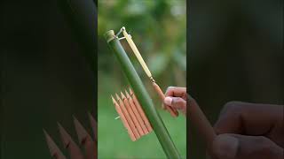 How to Make a Powerful DIY Bamboo Crossbow! #shorts