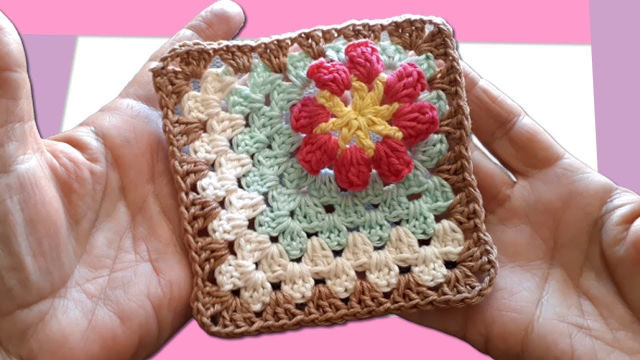 QUADRADO DE CROCHÊ Passo a Passo YouTube