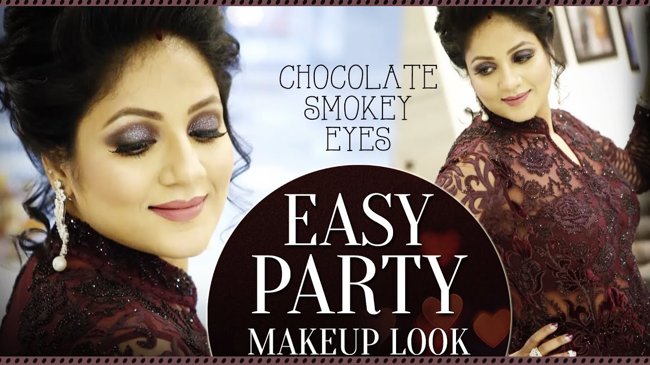 Chocolate Smokey Eye Makeup Tutorial Party Makeup Tutorial For