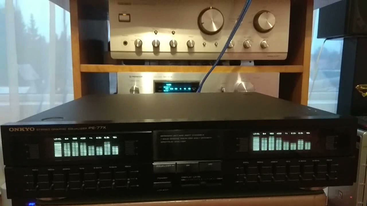 【動作品】ONKYO ステレオグラフィックイコライザー PE-77X Yahoo!オークション - ONKYO PE-77X ステレオ グラフィックイコライザ