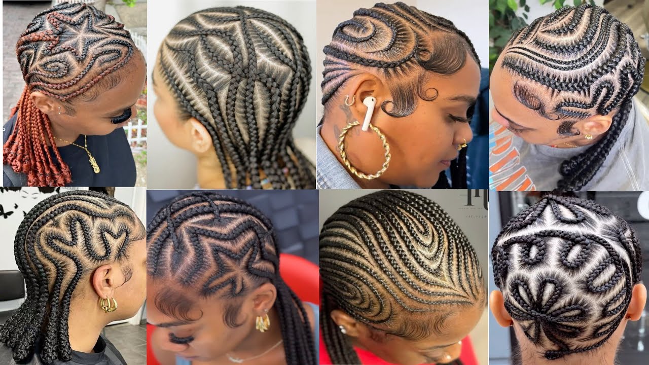 Look Cute And Stunning in These Beautiful And Creative Cornrows ...