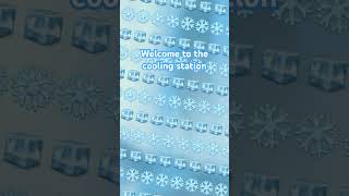 Welcome to the cooling station 🧊🧊❄️❄️ #funny #ice #snowflake