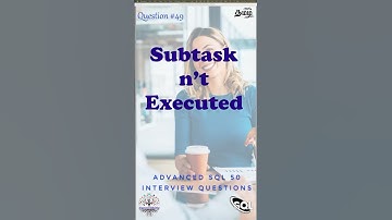தமிழில் Subtask that did not Execute #sqlfordataengineer #faangpreparation #interviewquestions #sql