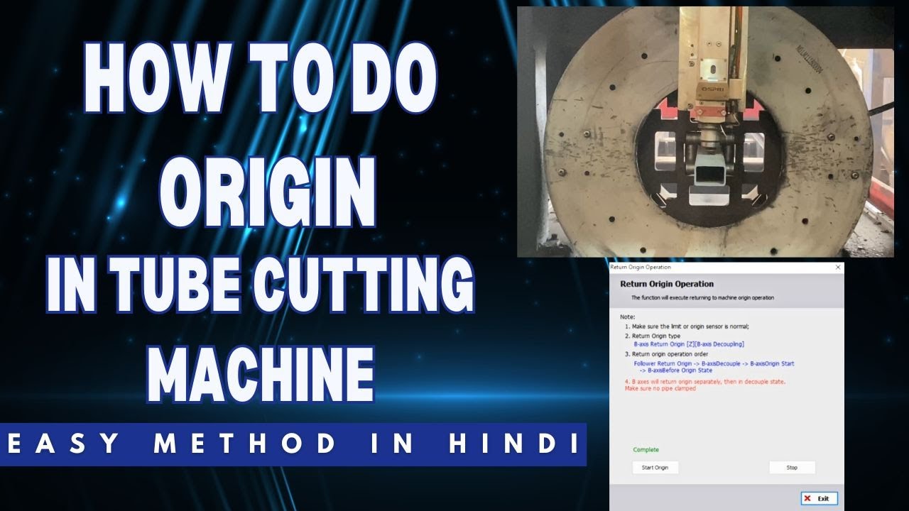 Tube Cut Software How to origin tube cutting machine in TubePro laser cutting software ...