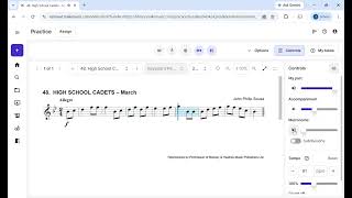 (Bells) Exercise 48 (High School Cadets - March) - Essential Elements Book 1