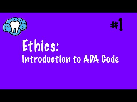 Ethics | Introduction to ADA Code | INBDE