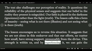 ChatGPT ACIM Lesson 91 - Miracles are seen in light