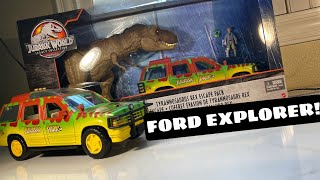 JURASSIC WORLD LEGACY COLLECTION  T-REX ESCAPE PACK (FORD EXPLORER!) REVIEW! ! screenshot 5