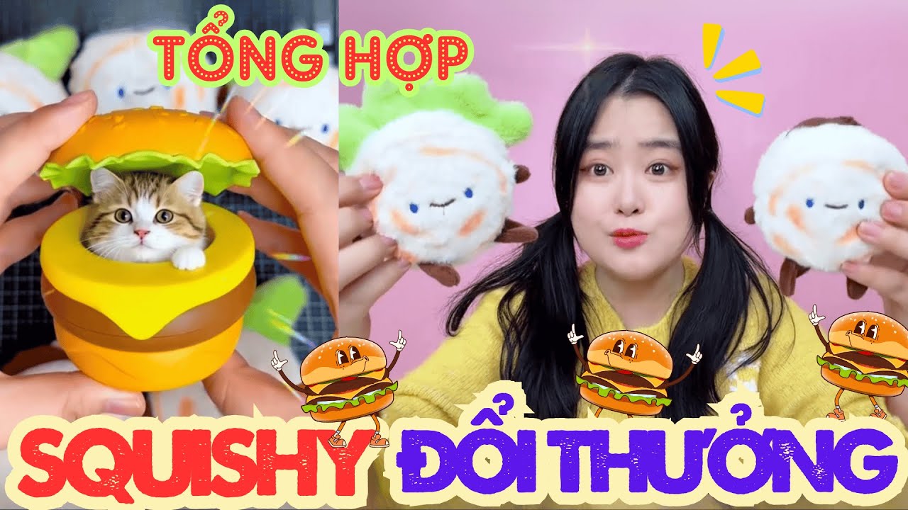 Trời ơi! Mở Bánh Mì Kẹp Thịt Giấu Mèo Con, Capybara, Heo Sữa Quay + Barbie Tiên Cá Pha Lê Siêu Cute!